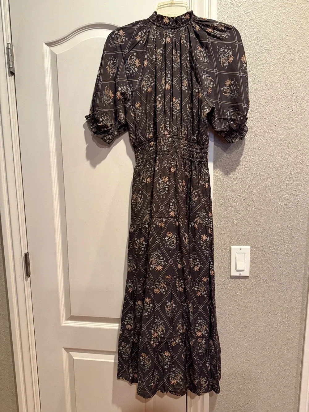 NWOT THML Brown Floral Maxi Dress - Picture 3 of 3